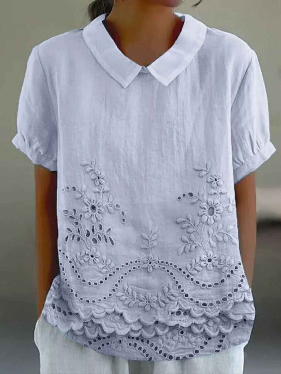Bea | Embroidered Floral Blouse