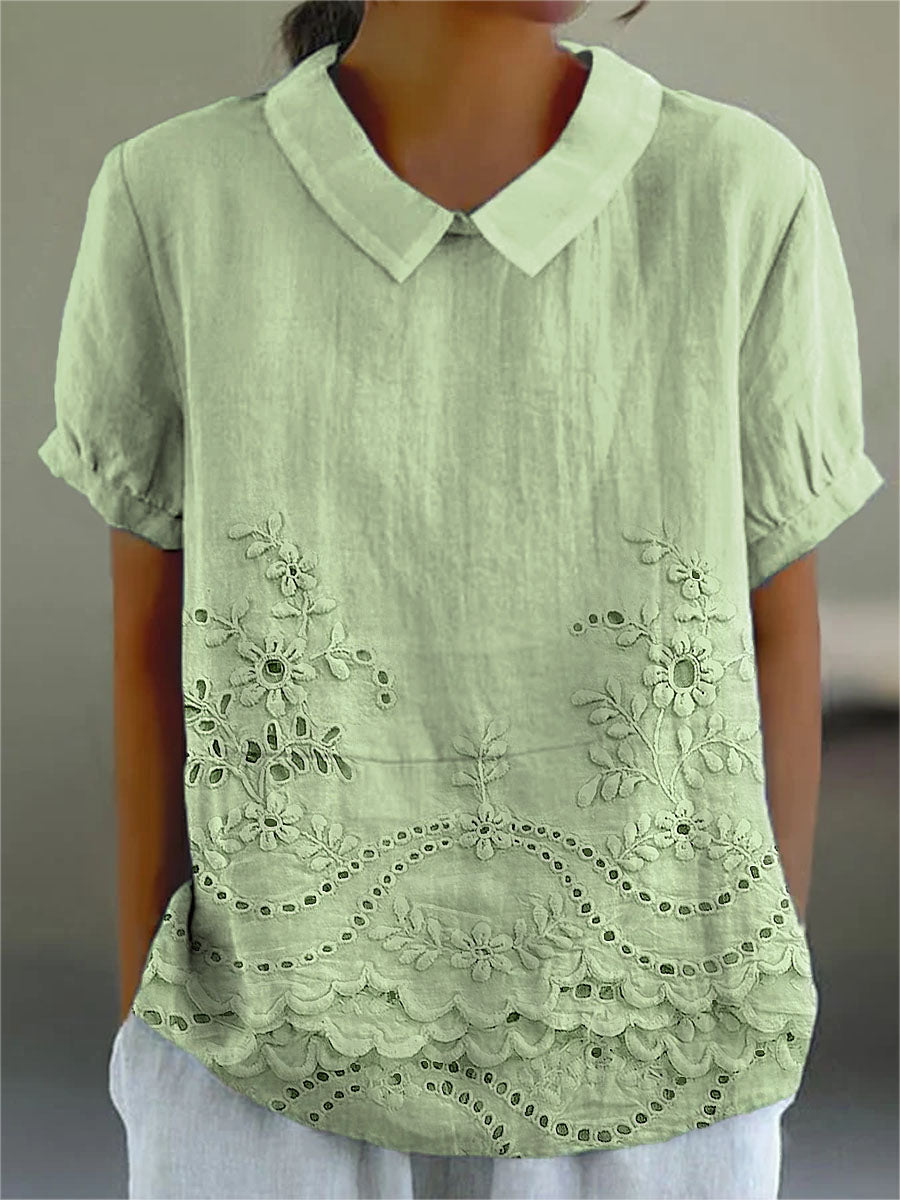 Bea | Embroidered Floral Blouse