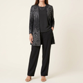Vera | Black & Silver Paisley Three-Piece Set