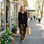 Harper | Gold Chain-Print Three-Piece Set