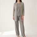 Azura | Dove Grey and Gold Three-Piece Set