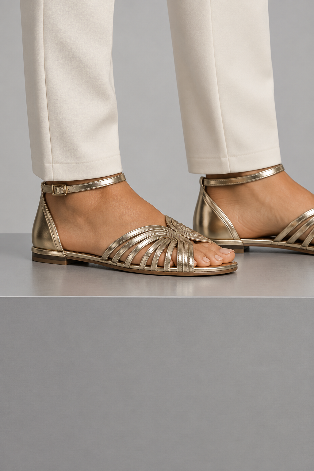 Gia | Golden Jewel Sandals