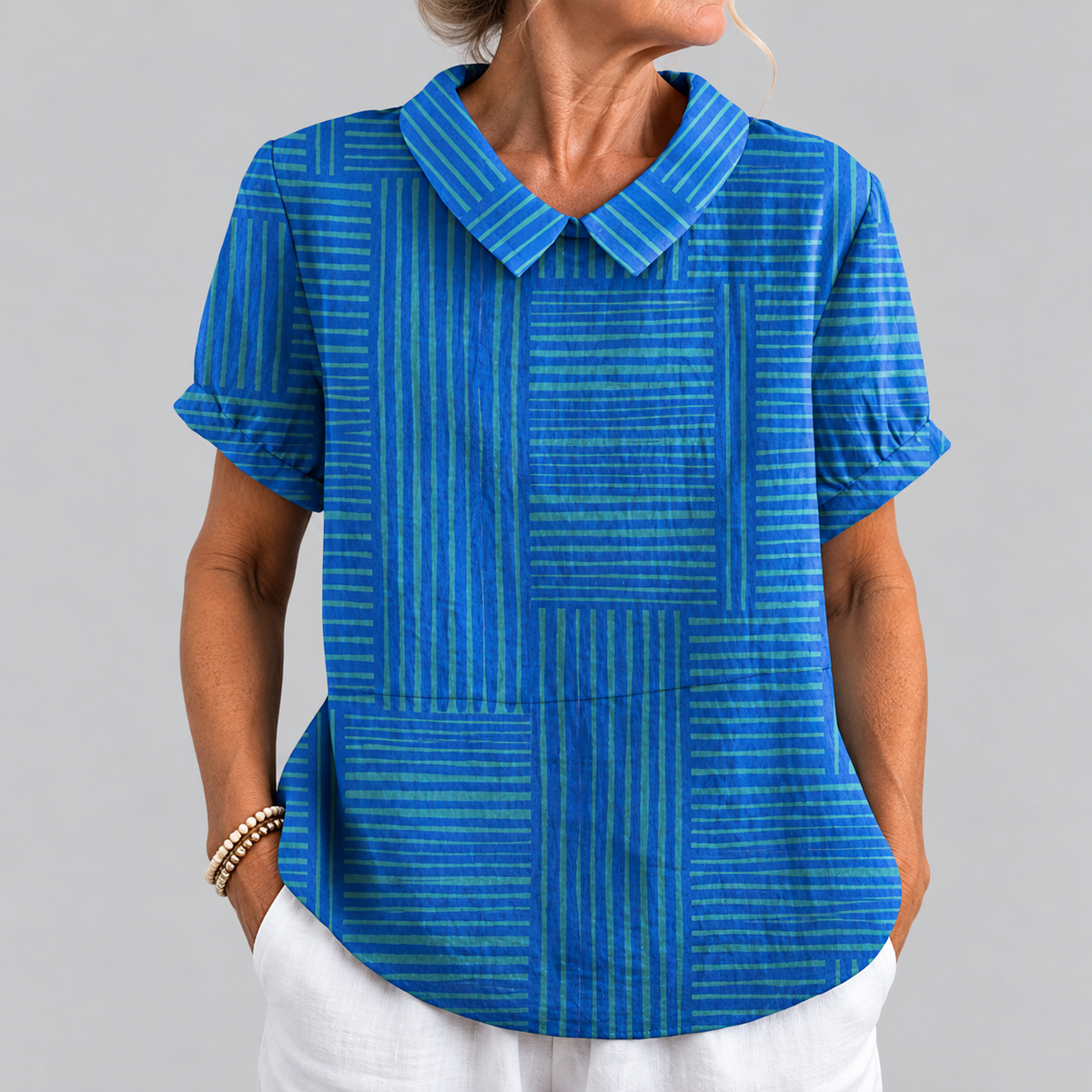 Liv | Modern Stripe Blouse
