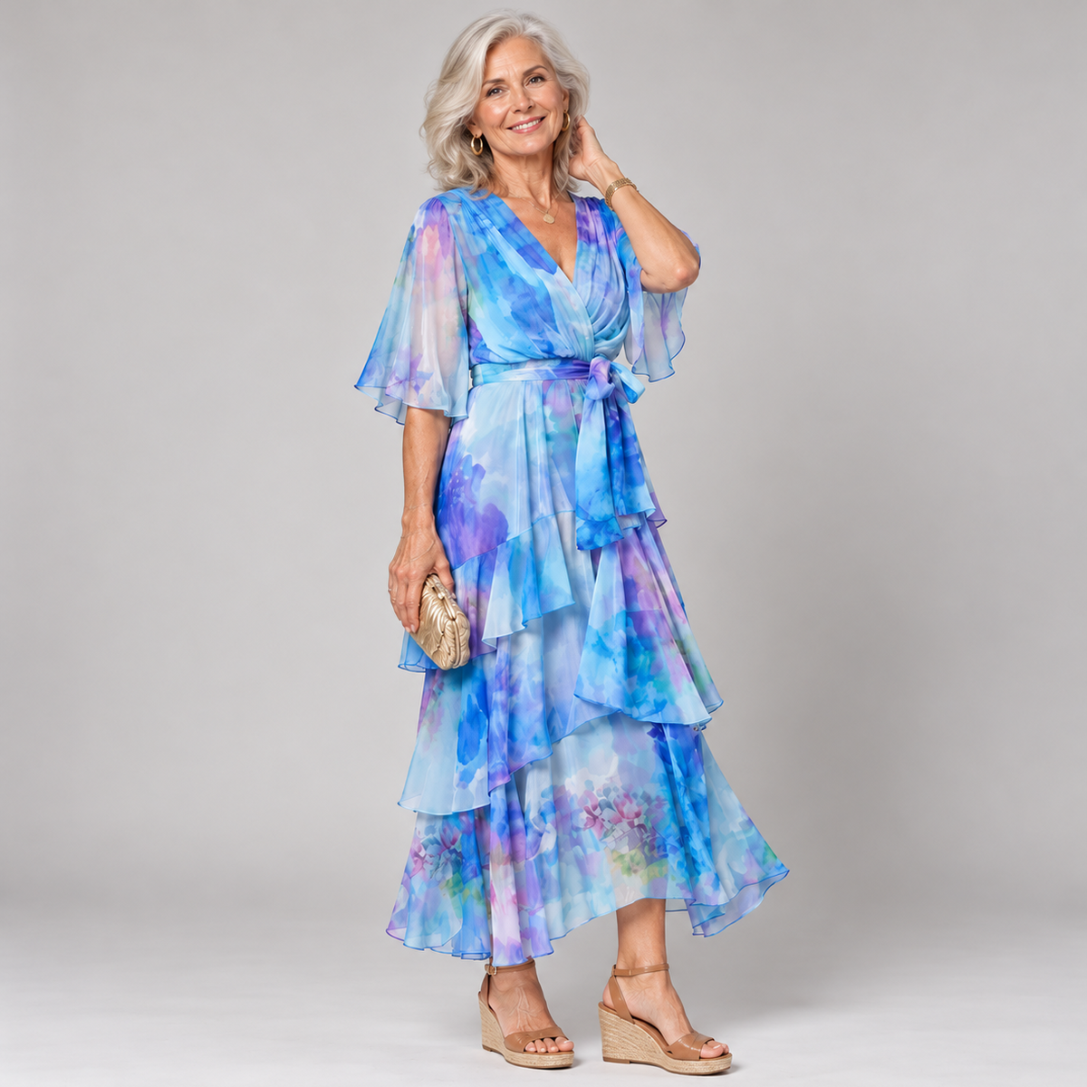 Soleil Floral Layer Dress