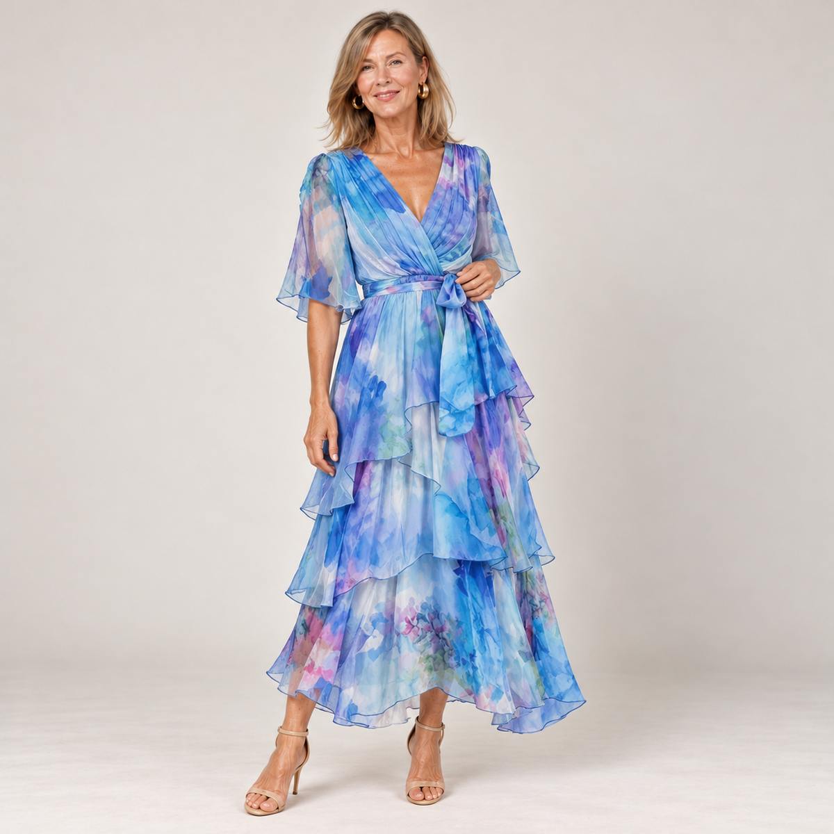 Soleil Floral Layer Dress