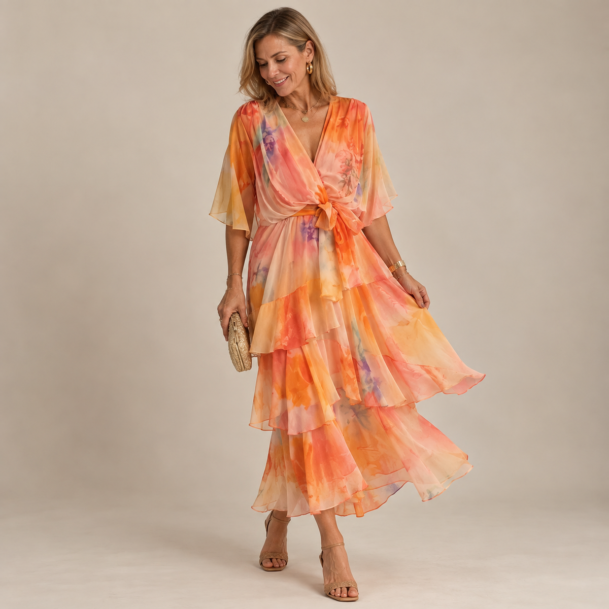 Soleil Floral Layer Dress