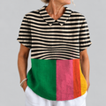 Brea | Bold Colour Block Blouse