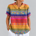 Nia | Floral Stripe Blouse
