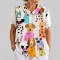 Pippa | Dog Print Blouse