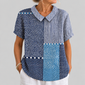 Celia | Patchwork Print Blouse