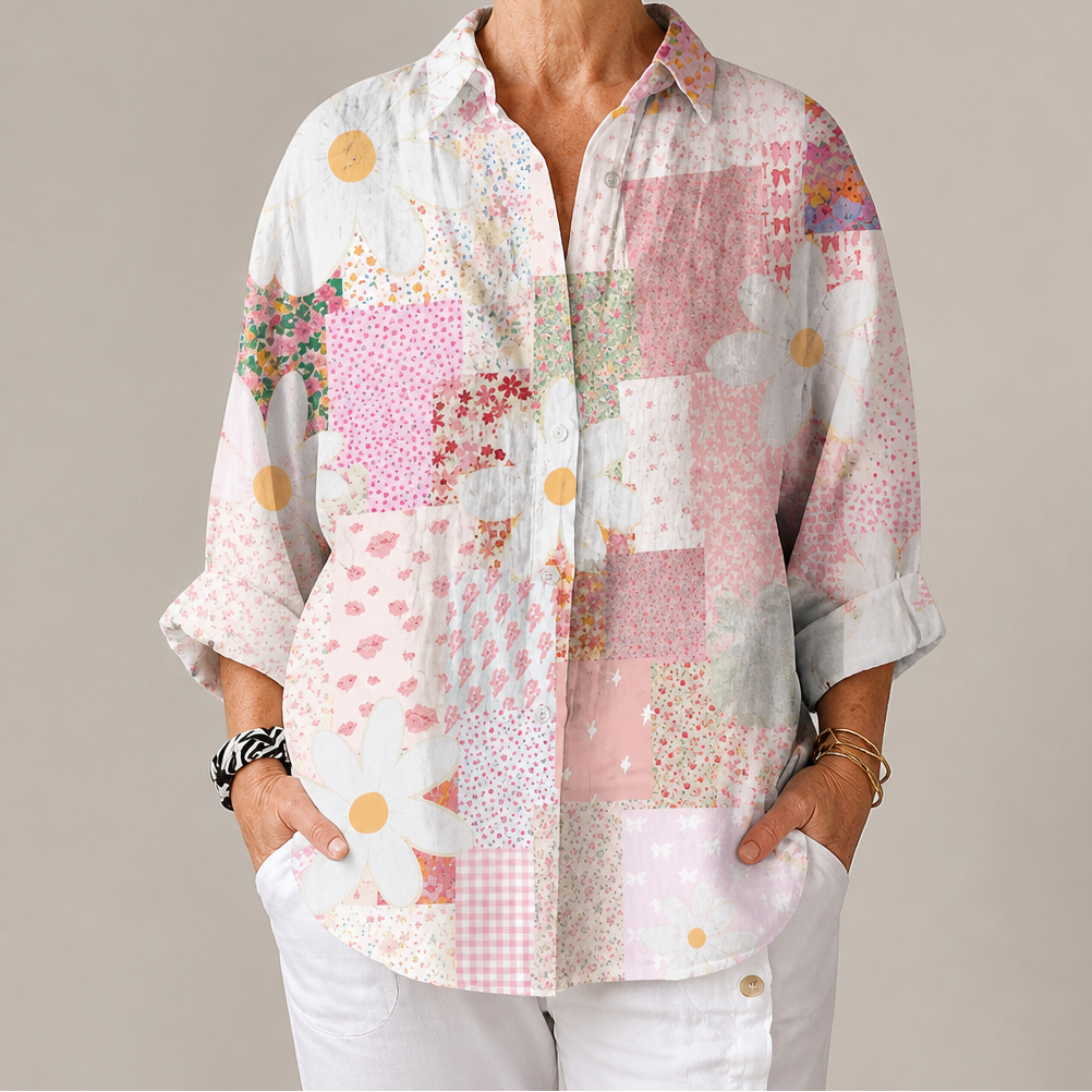 Stephanie | Patchwork Daisy Blouse