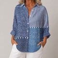 Sophie | Ocean Patchwork Blouse