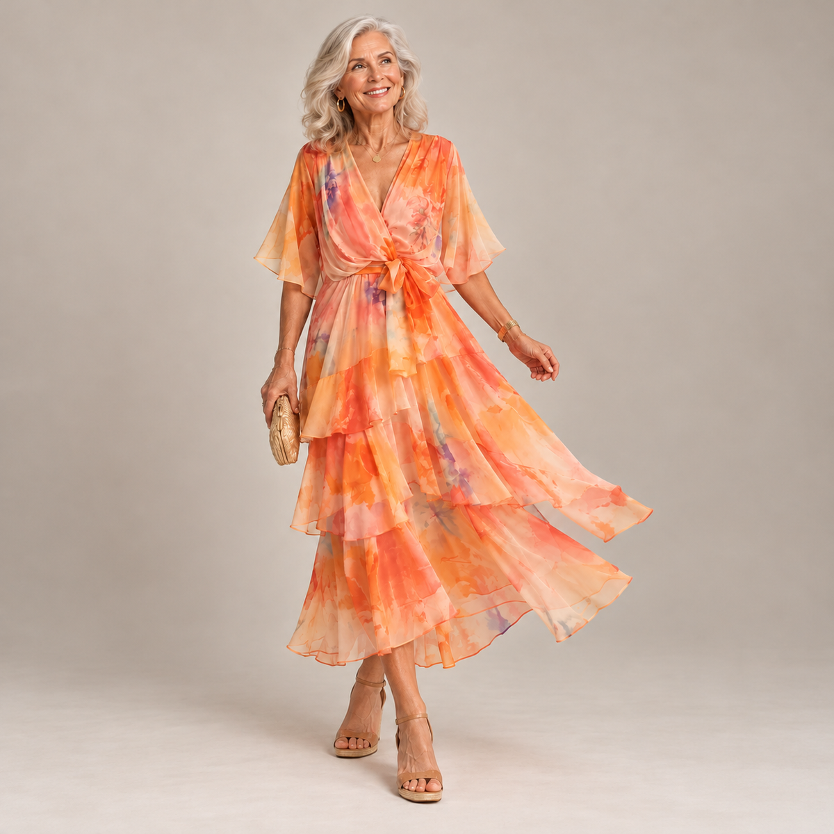 Soleil Floral Layer Dress