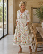 Wildflower Meadow Charm Midi Dress