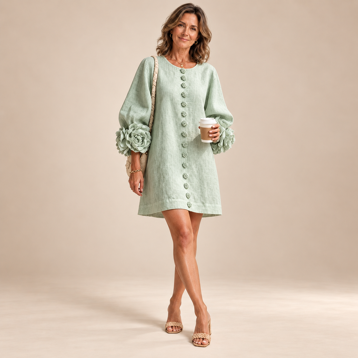 Rosalie | Button-Down Mini Dress